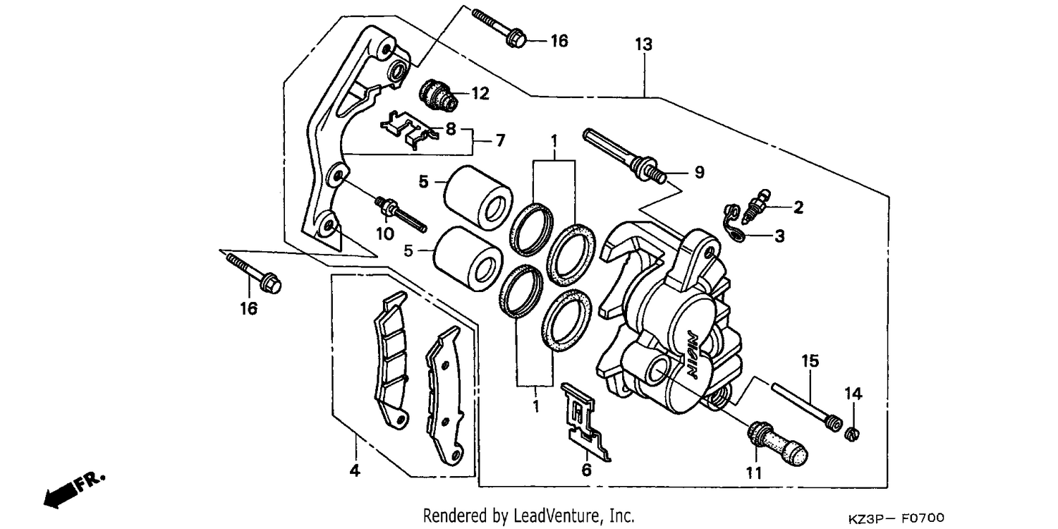 FRONT BRAKE CALIPER