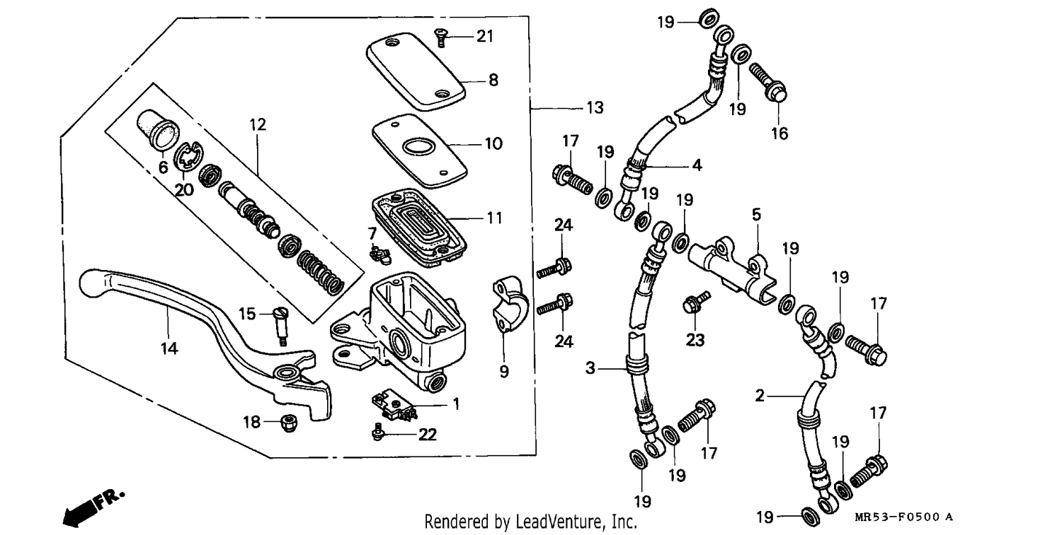 FR. BRAKE MASTER CYLINDER