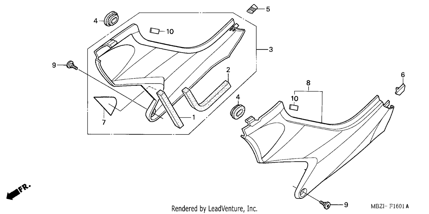 SIDE COVER (CB600F3/4/5/6)