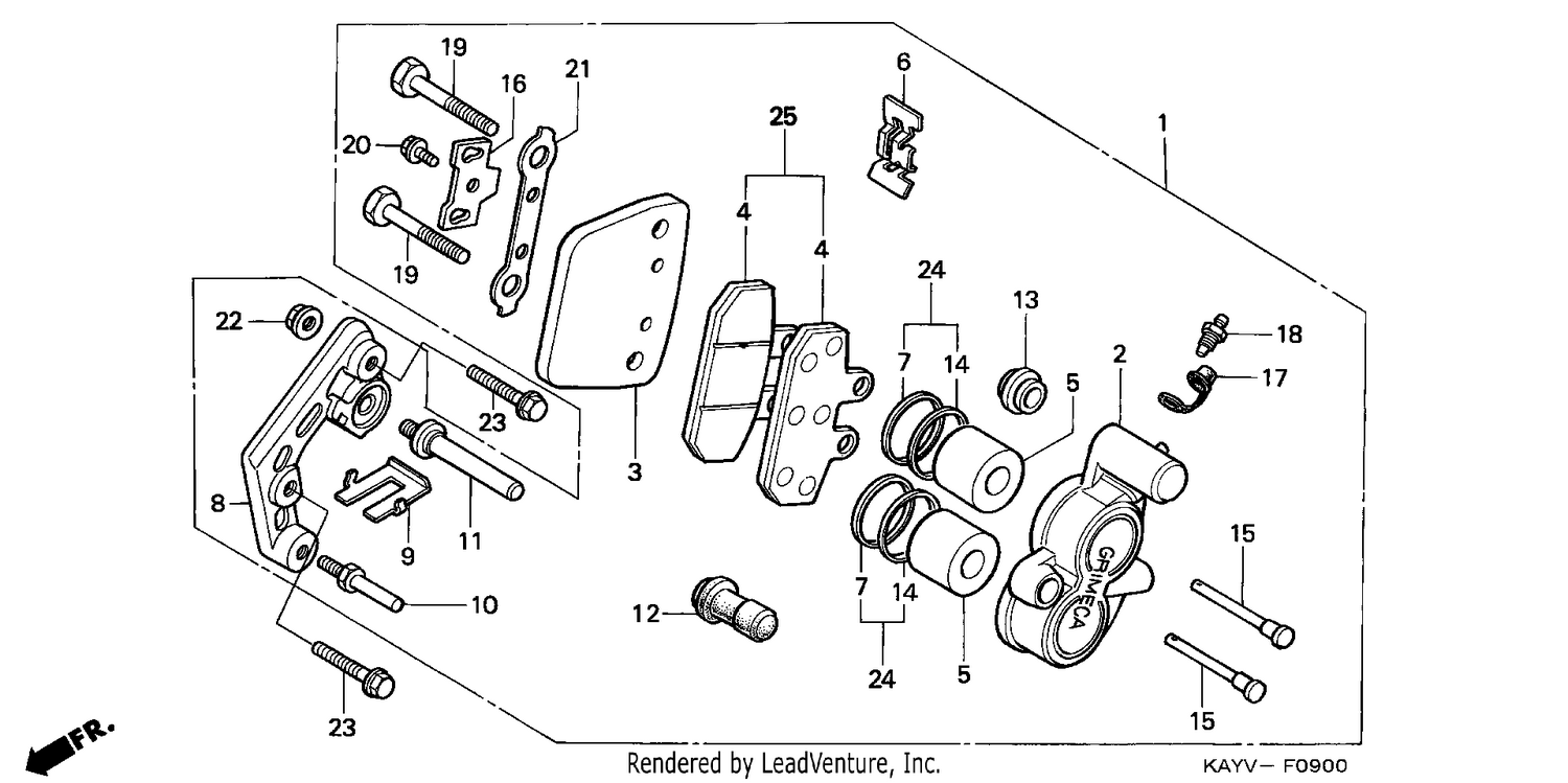FRONT BRAKE CALIPER