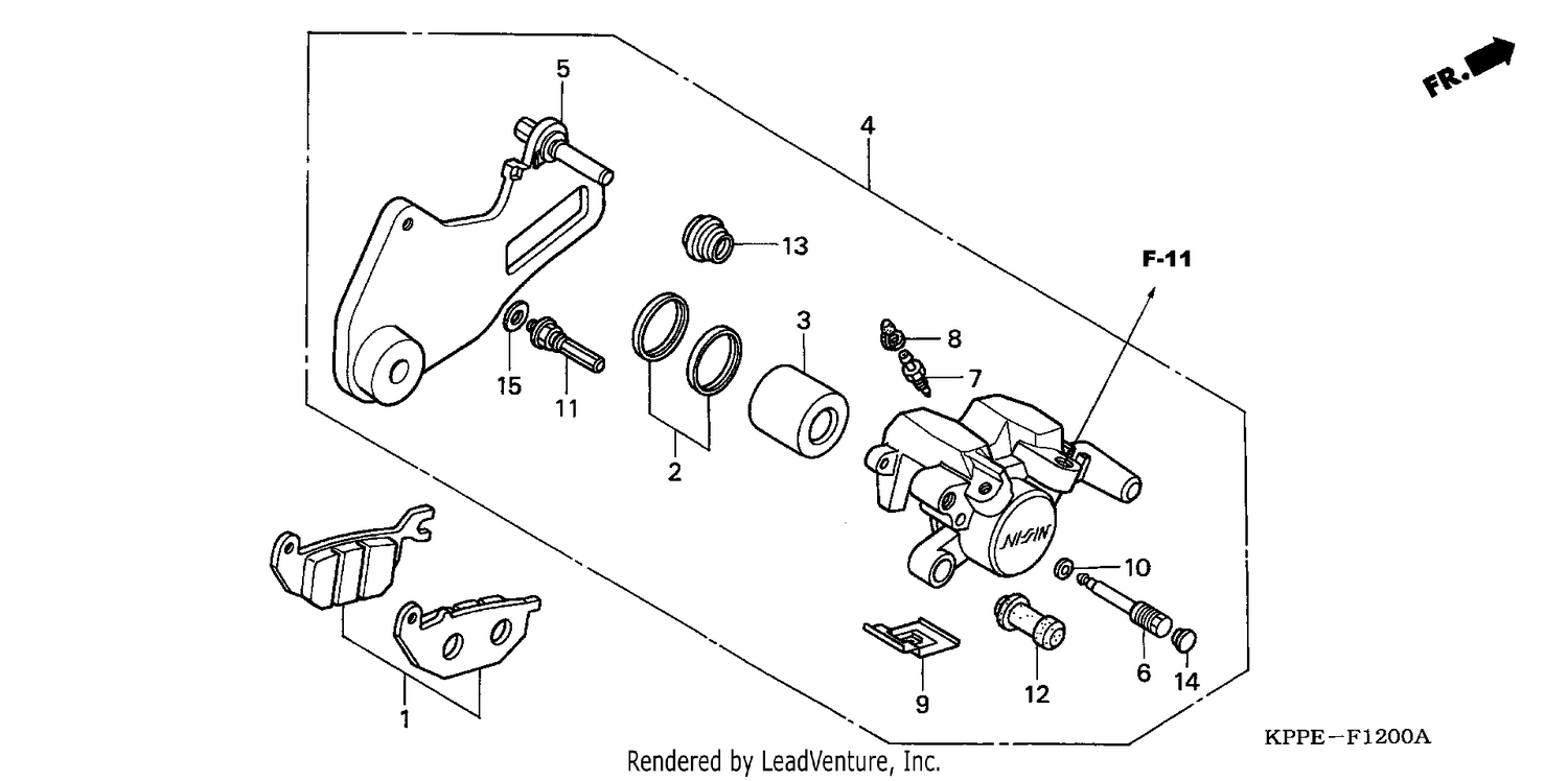 REAR BRAKE CALIPER