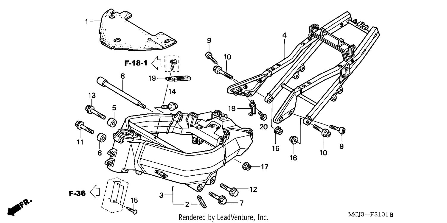 FRAME BODY (CBR900RR2,3)