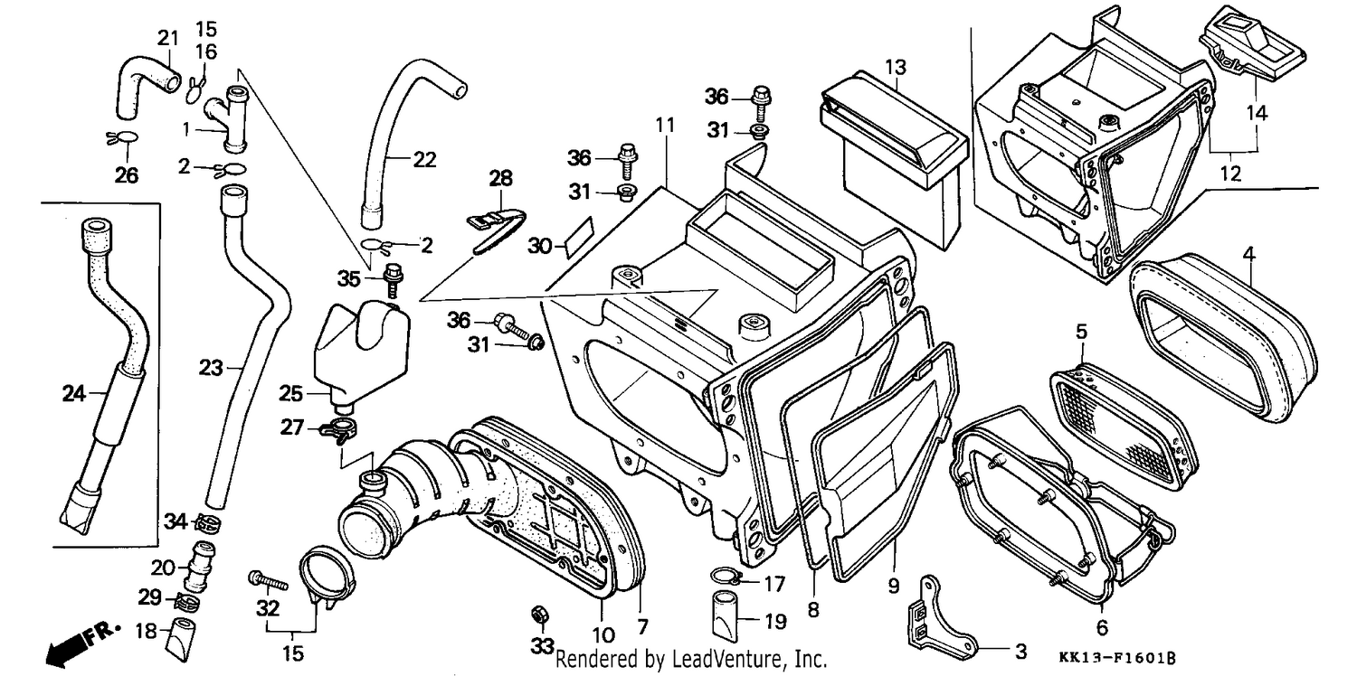 AIR CLEANER (XR250RG/RH/RJ/RK/RL/RM)