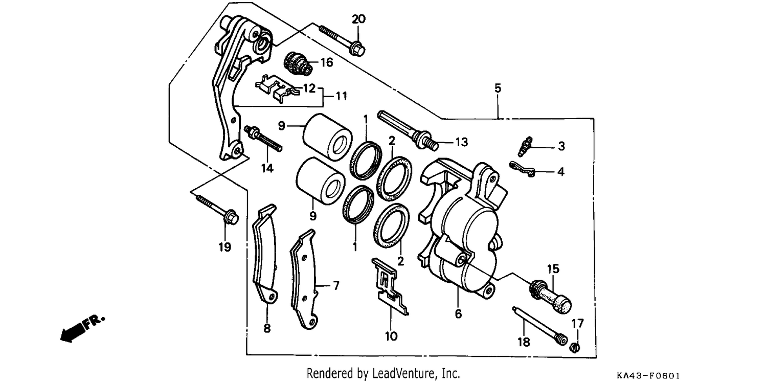 FRONT BRAKE CALIPER (2)