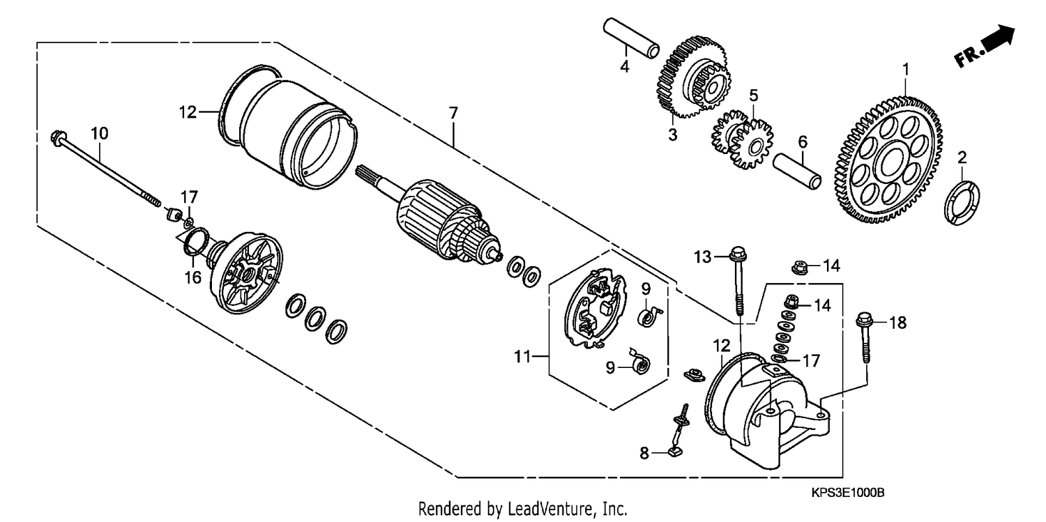 STARTING MOTOR (CRF230F3/4/5/6/7)