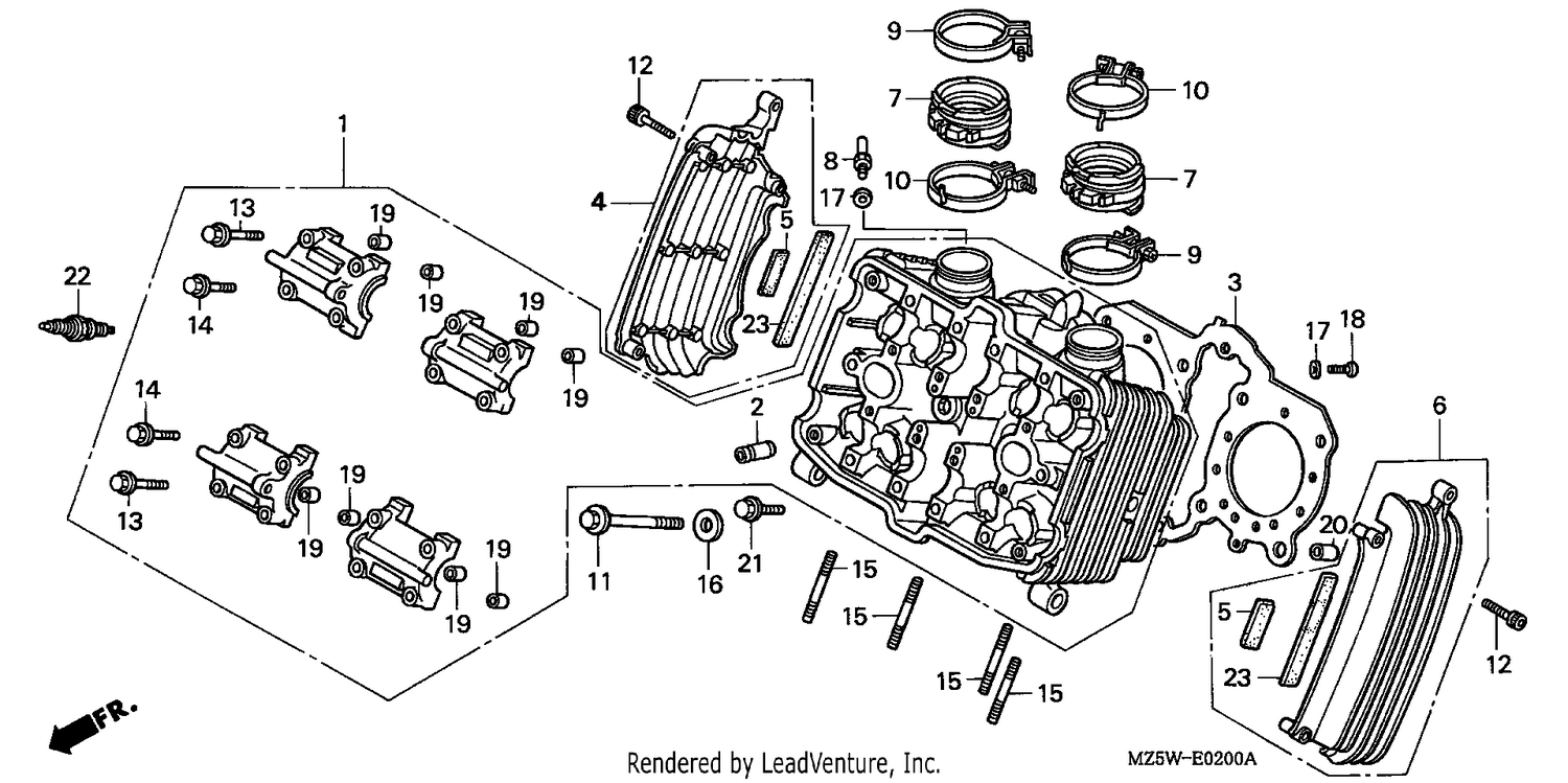 CYLINDER HEAD (FRONT)
