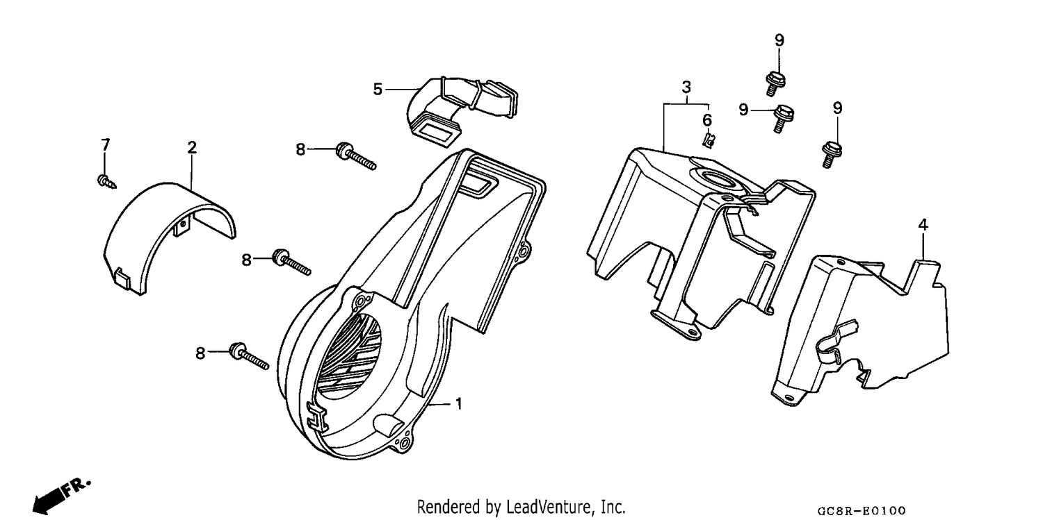 FAN COVER/SHROUD/ AIR GUIDE COVER