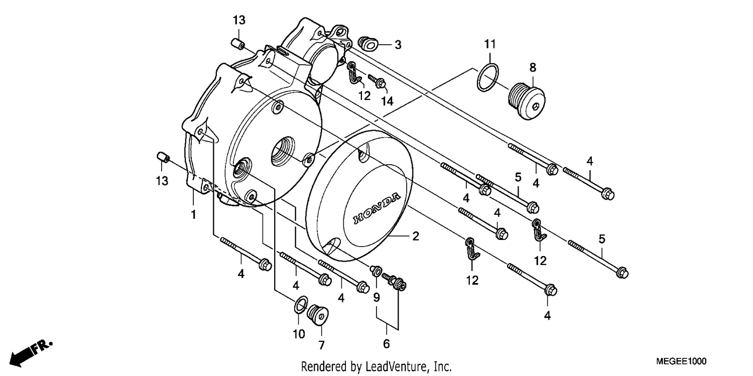 LEFT CRANKCASE COVER
