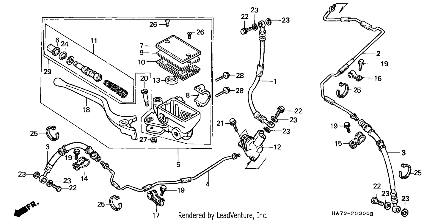 FR. BRAKE MASTER CYLINDER