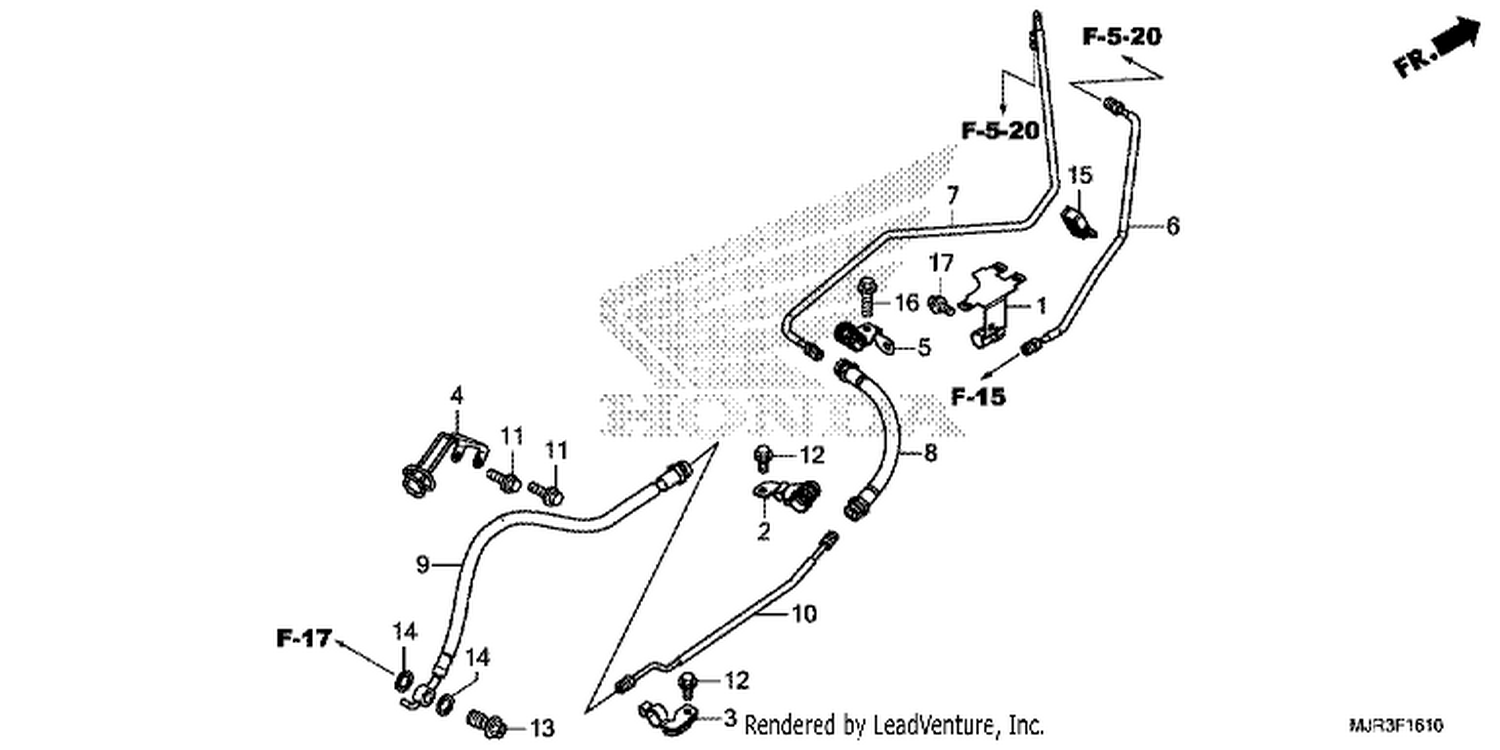 10 REAR BRAKE HOSE