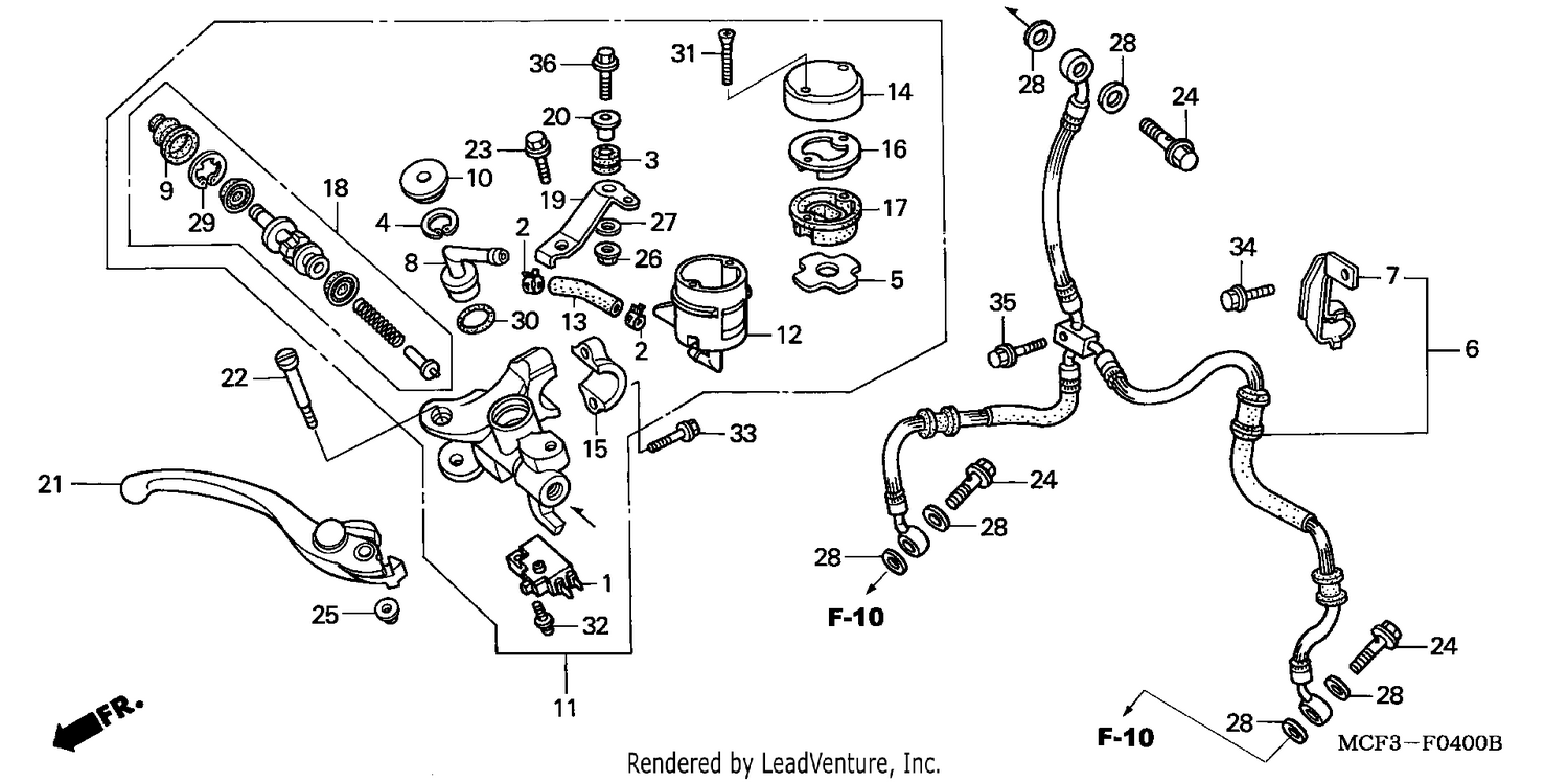FR. BRAKE MASTER CYLINDER