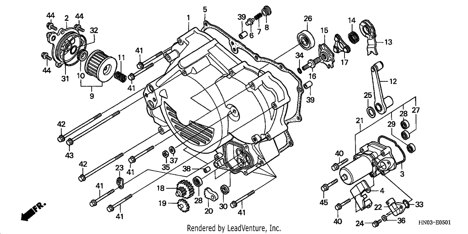 FRONT CRANKCASE COVER (ES)