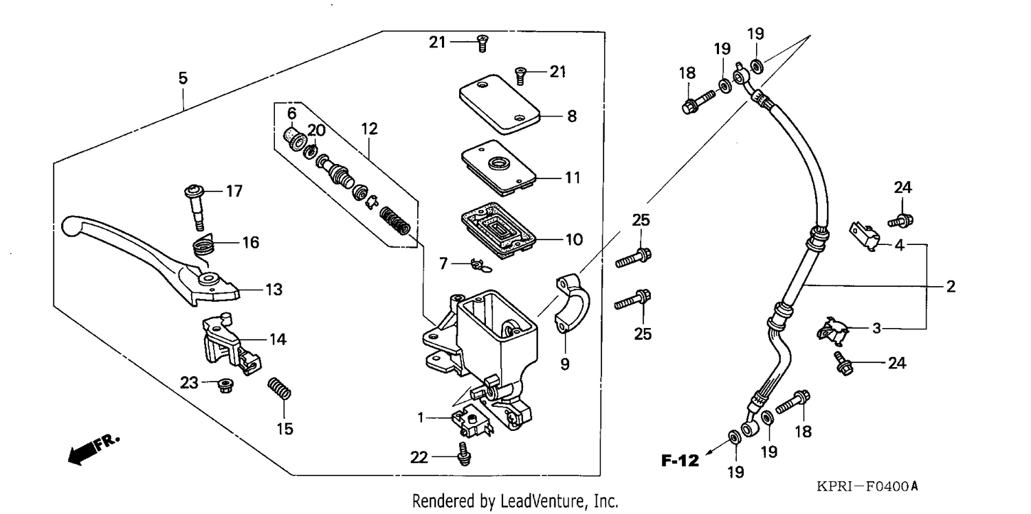 FR. BRAKE MASTER CYLINDER