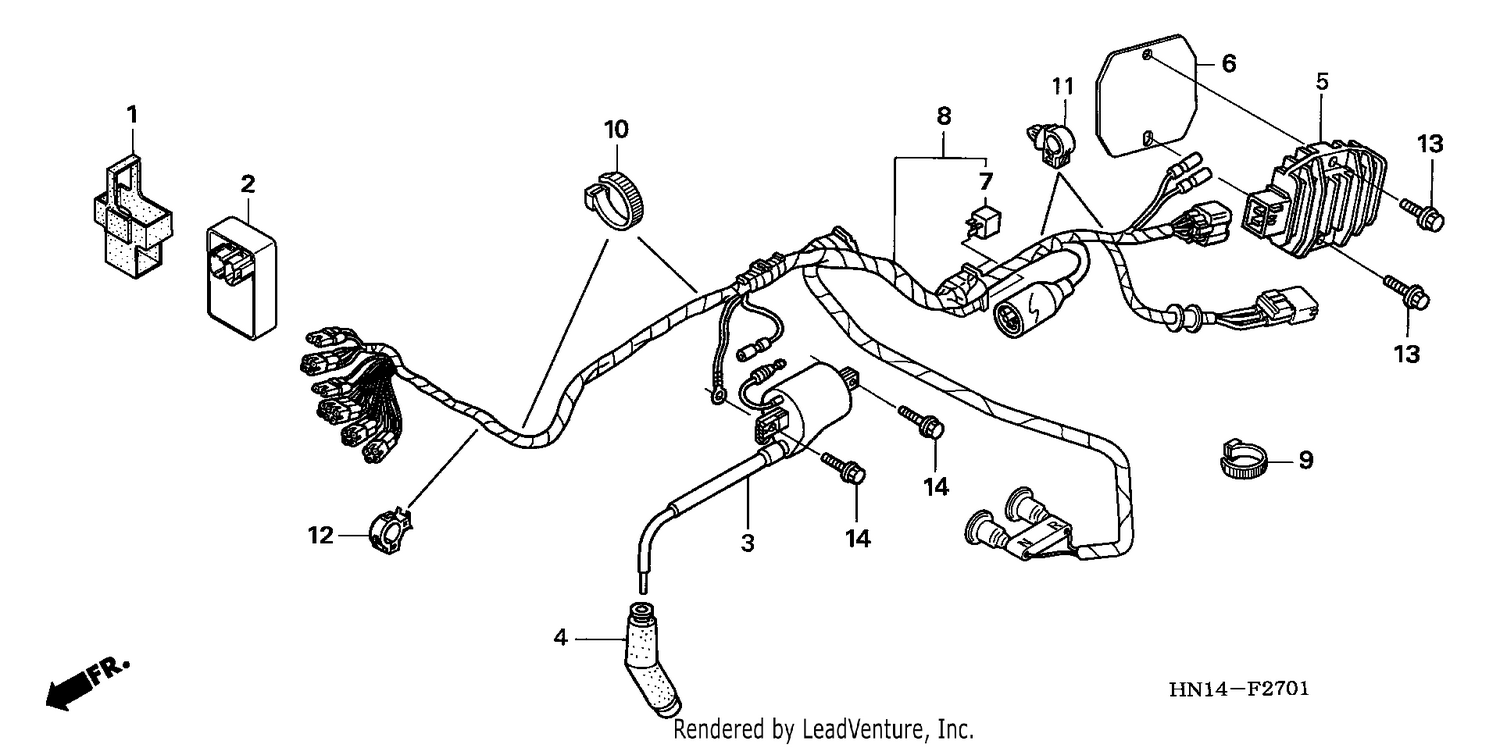 WIRE HARNESS (TRX400EX5,6)