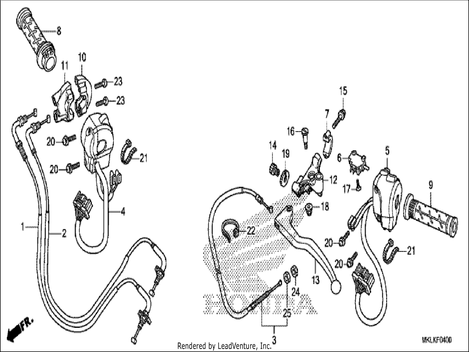 HANDLE LEVER/SWITCH/CABLE (NC750SA)