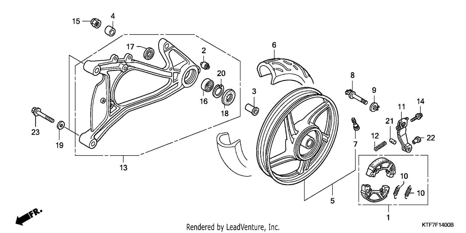 REAR WHEEL/SWINGARM