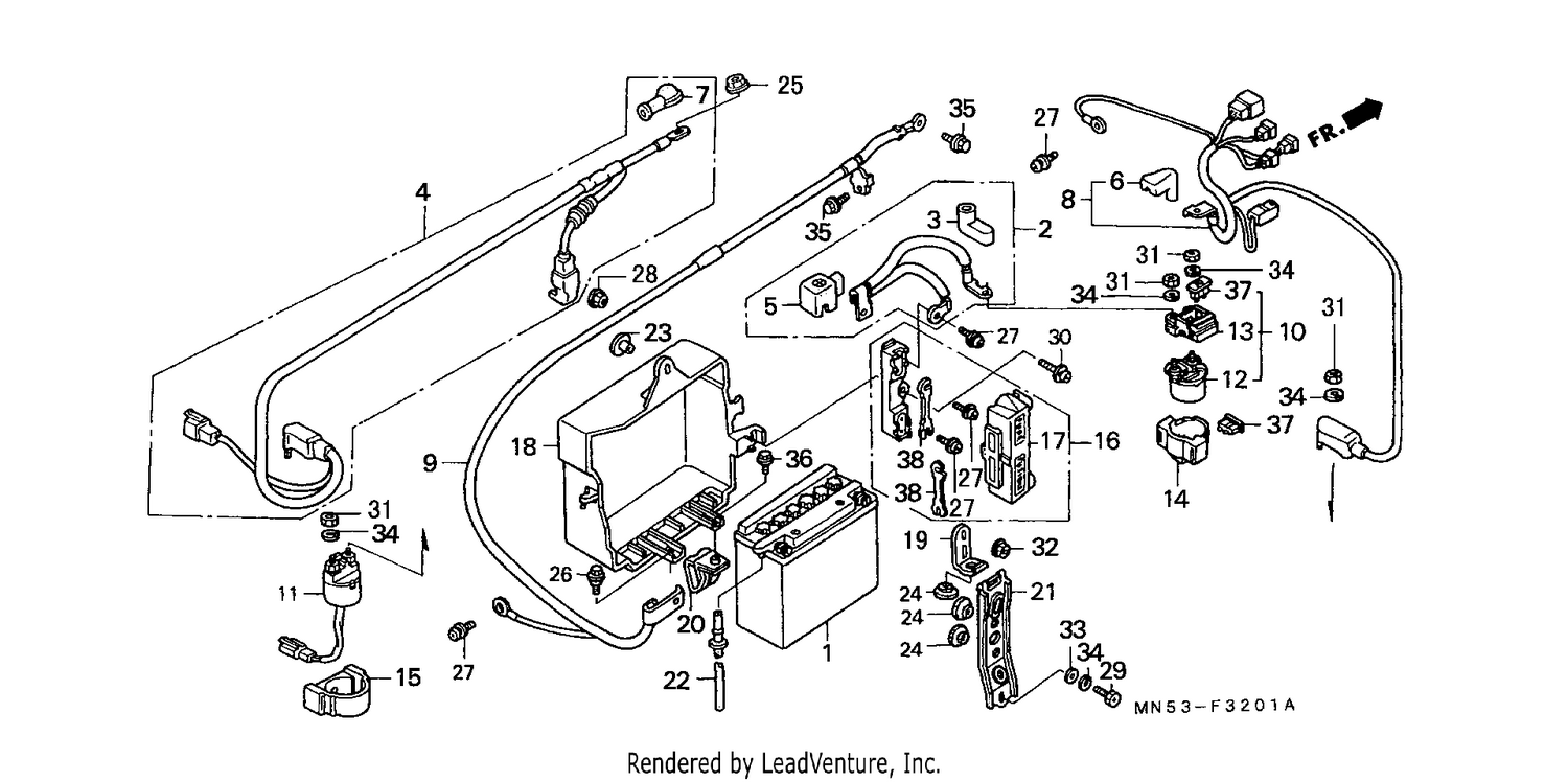BATTERY (GL1500L/AM/SEM/AN/SEN)