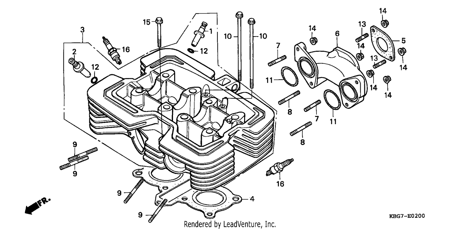 CYLINDER HEAD (CB250PT/4/5)(CB250W/4)