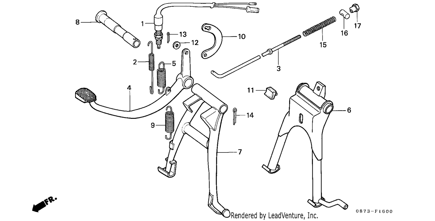 MAIN STAND/ BRAKE PEDAL