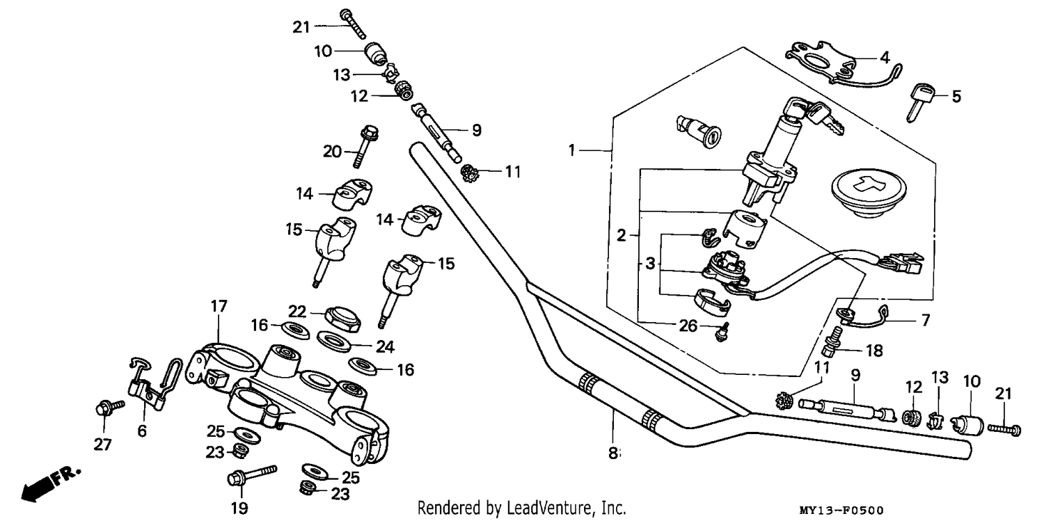 HANDLE PIPE/TOP BRIDGE