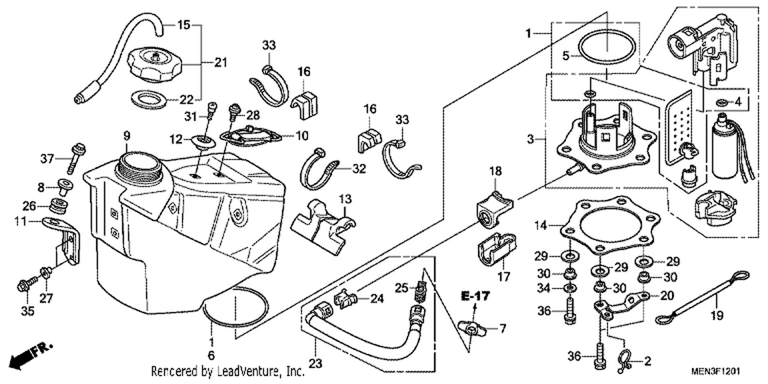  1 FUEL TANK (CRF450RB/C)