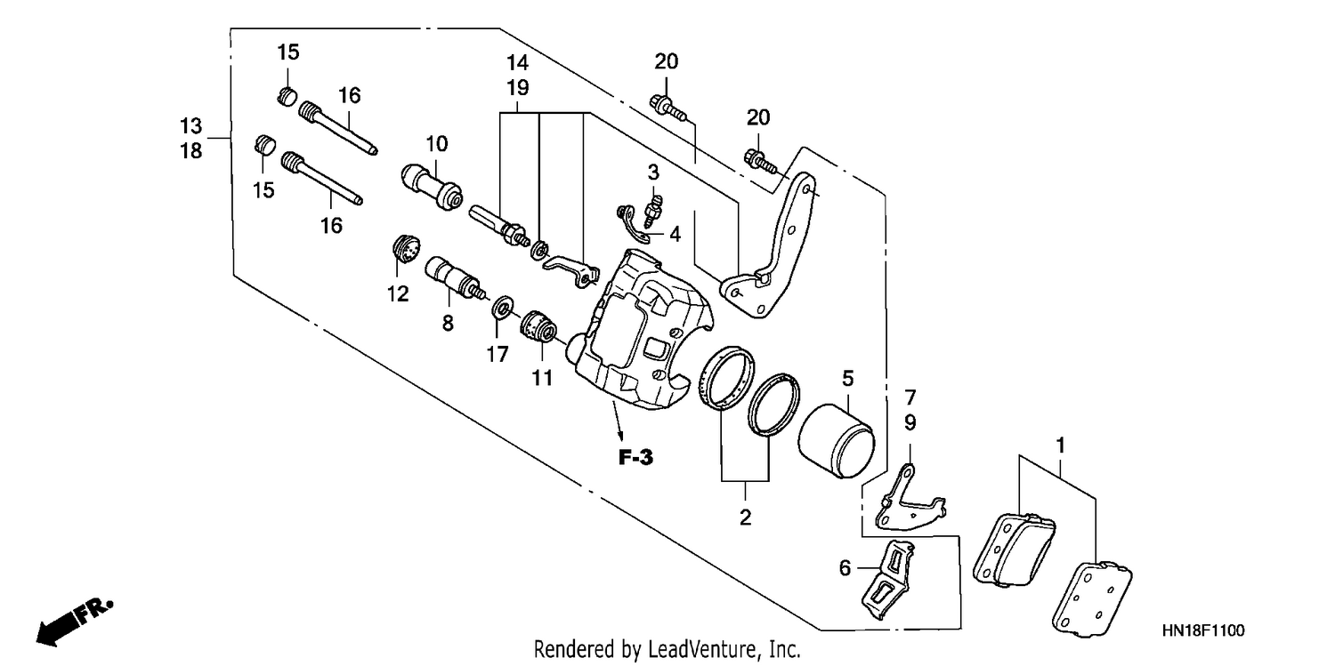 FRONT BRAKE CALIPER