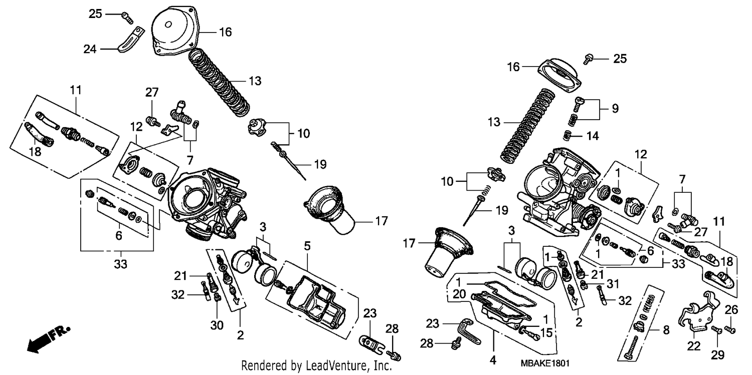 CARBURETOR (COMPONENT PARTS)