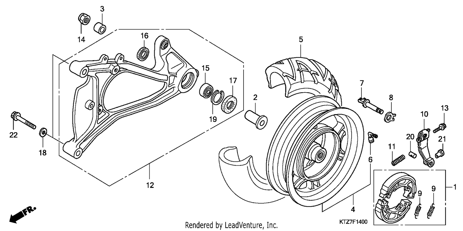 REAR WHEEL/SWINGARM