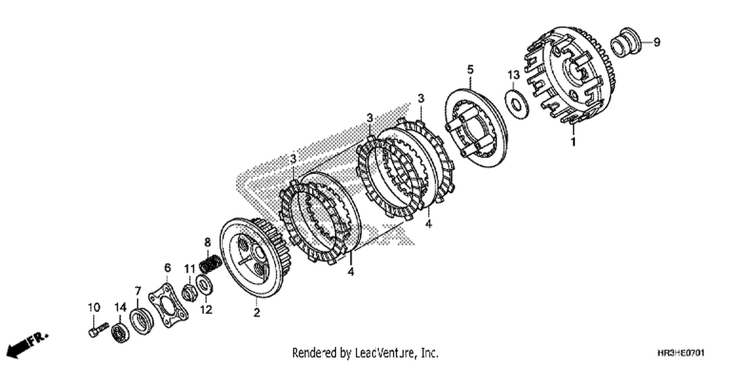  1 CLUTCH (TRX420FE1/FM1/FM2/TE1/TM1)