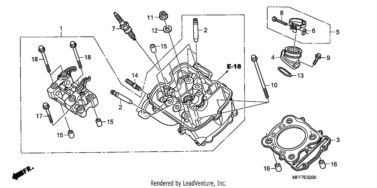 FRONT CYLINDER HEAD