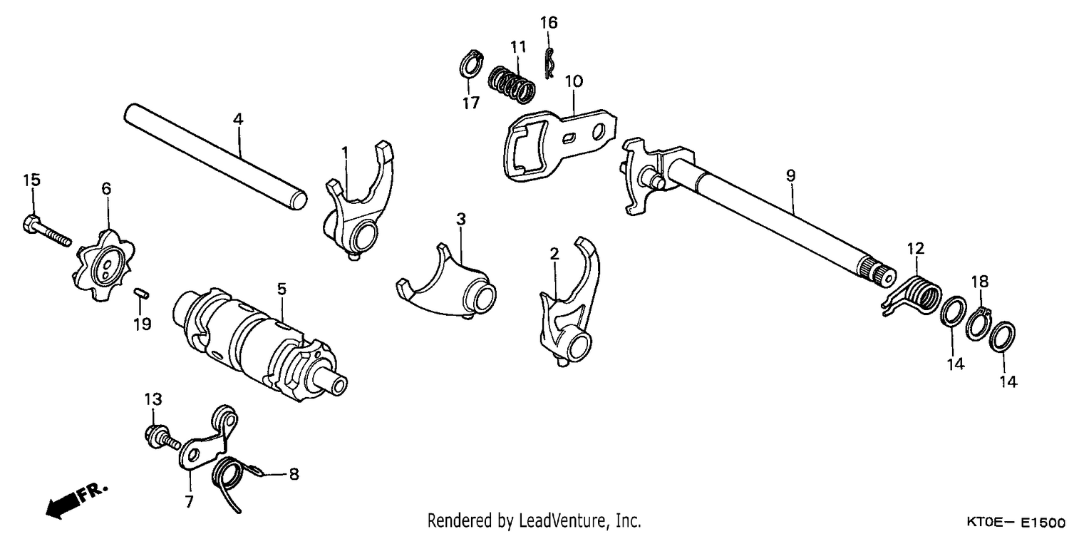SHIFT DRUM/SHIFT FORK