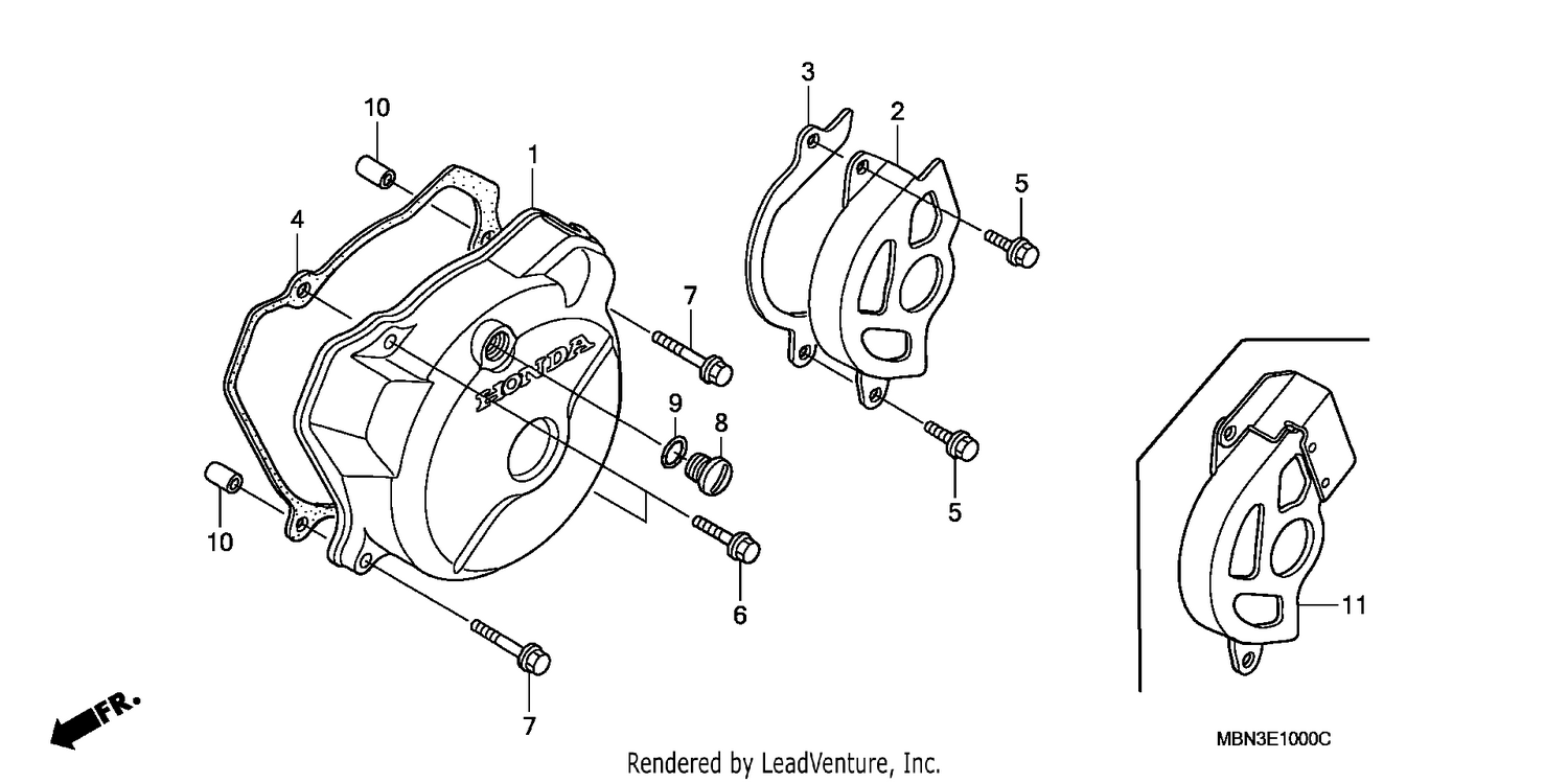 LEFT CRANKCASE COVER