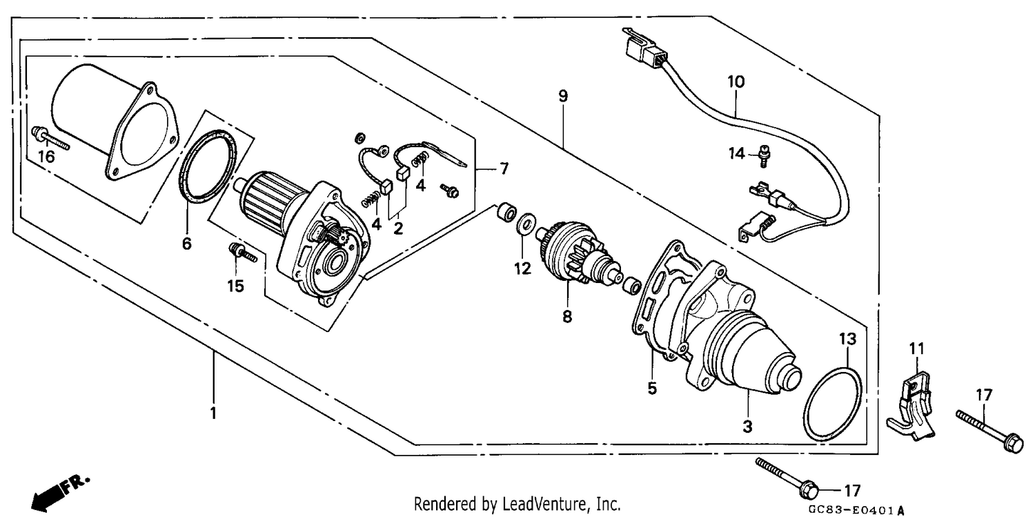 STARTING MOTOR (NH80MDK/MDP/MSN/MSP)