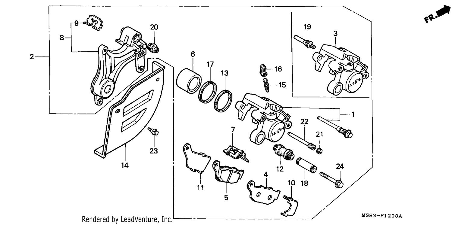 REAR BRAKE CALIPER