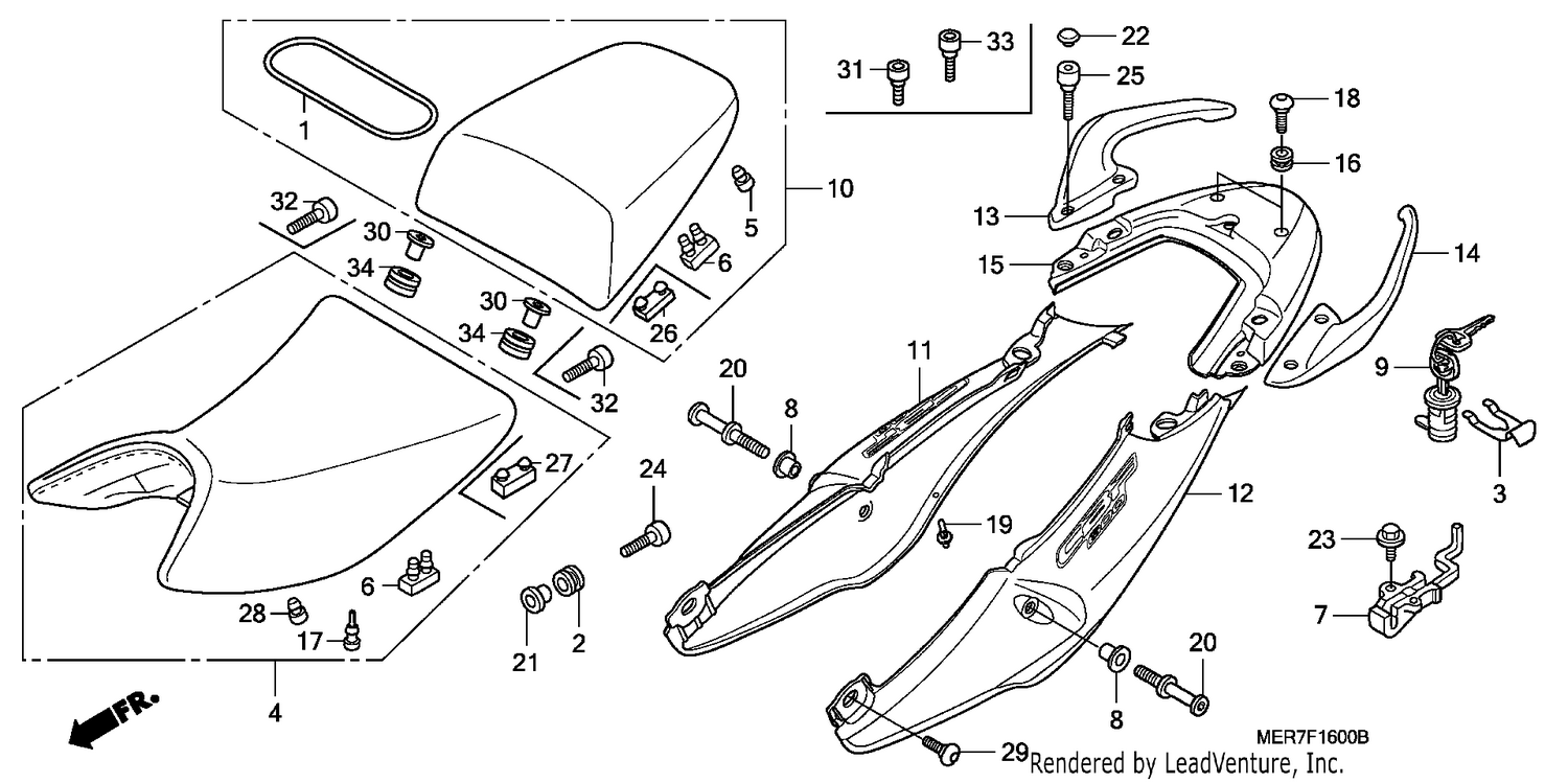 SEAT/SEAT COWL