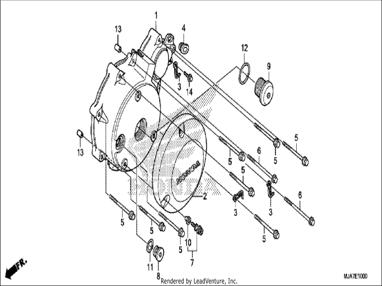  LEFT CRANKCASE COVER