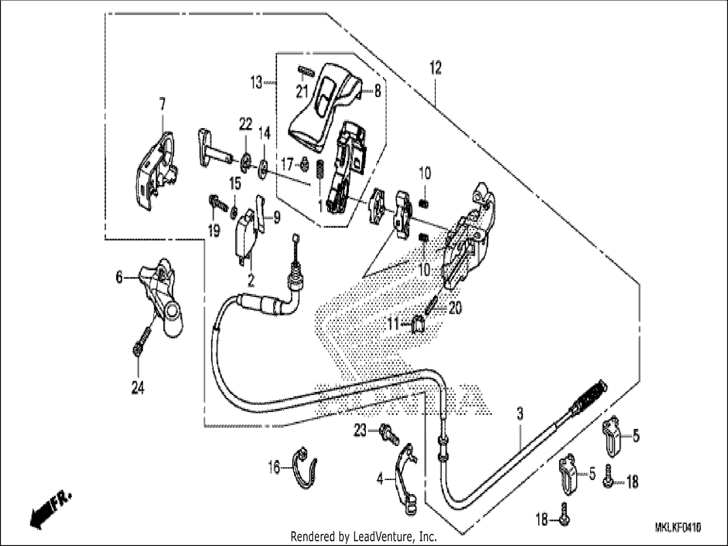  10 PARKING BRAKE LEVER