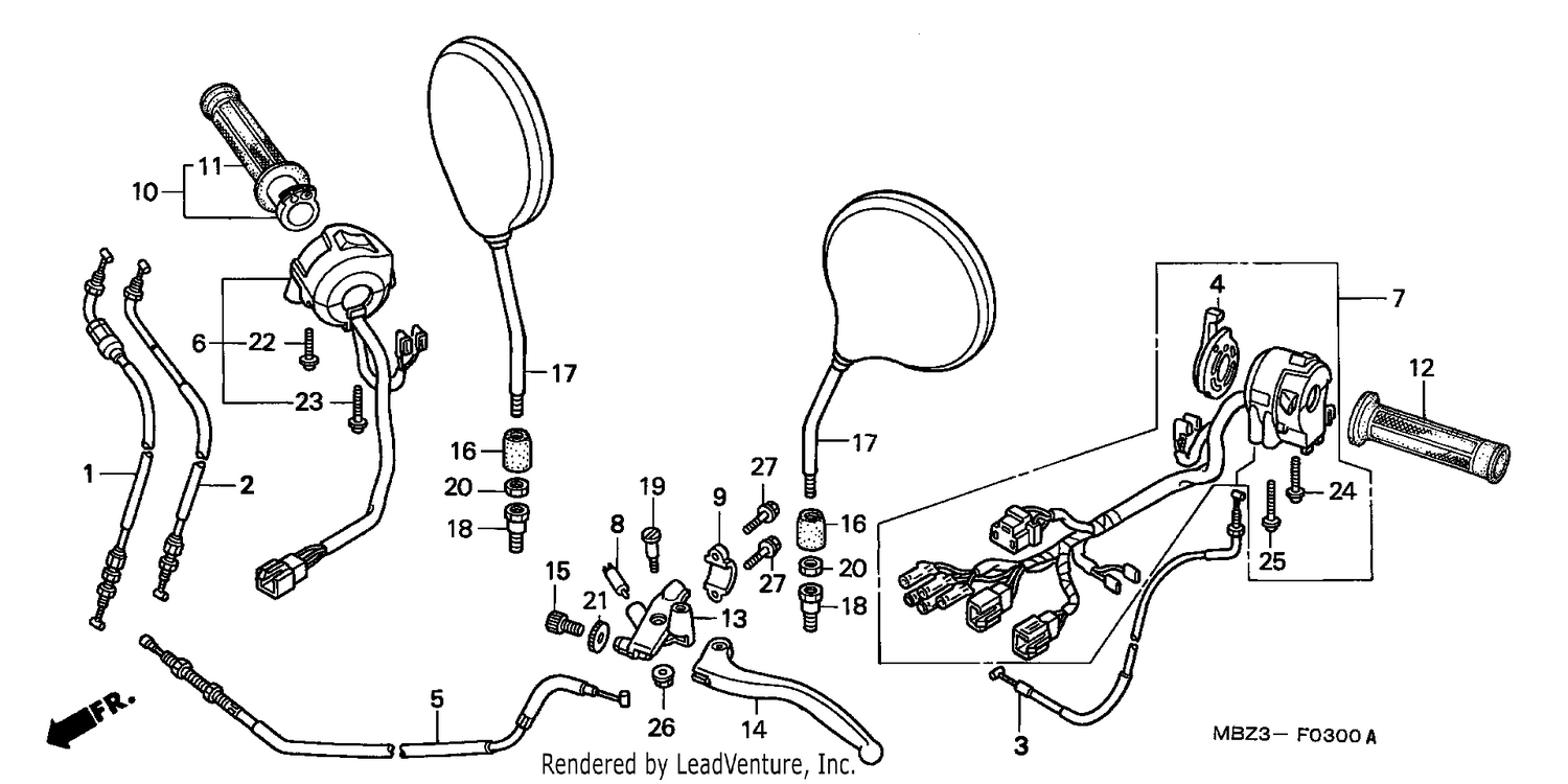 HANDLE LEVER/SWITCH/ CABLE (1)