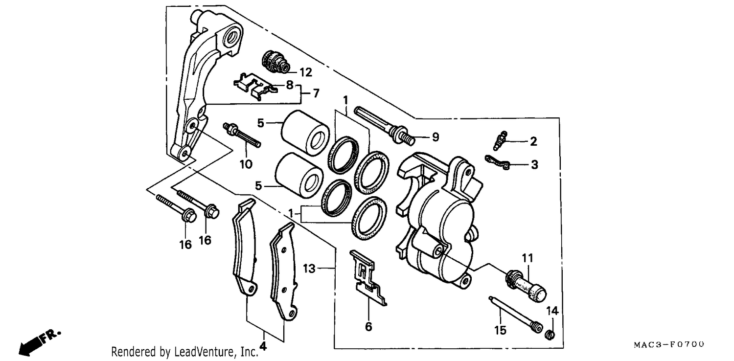 FRONT BRAKE CALIPER