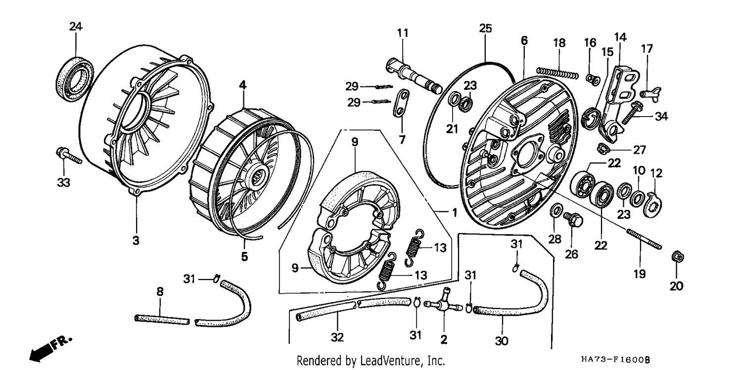 REAR BRAKE PANEL