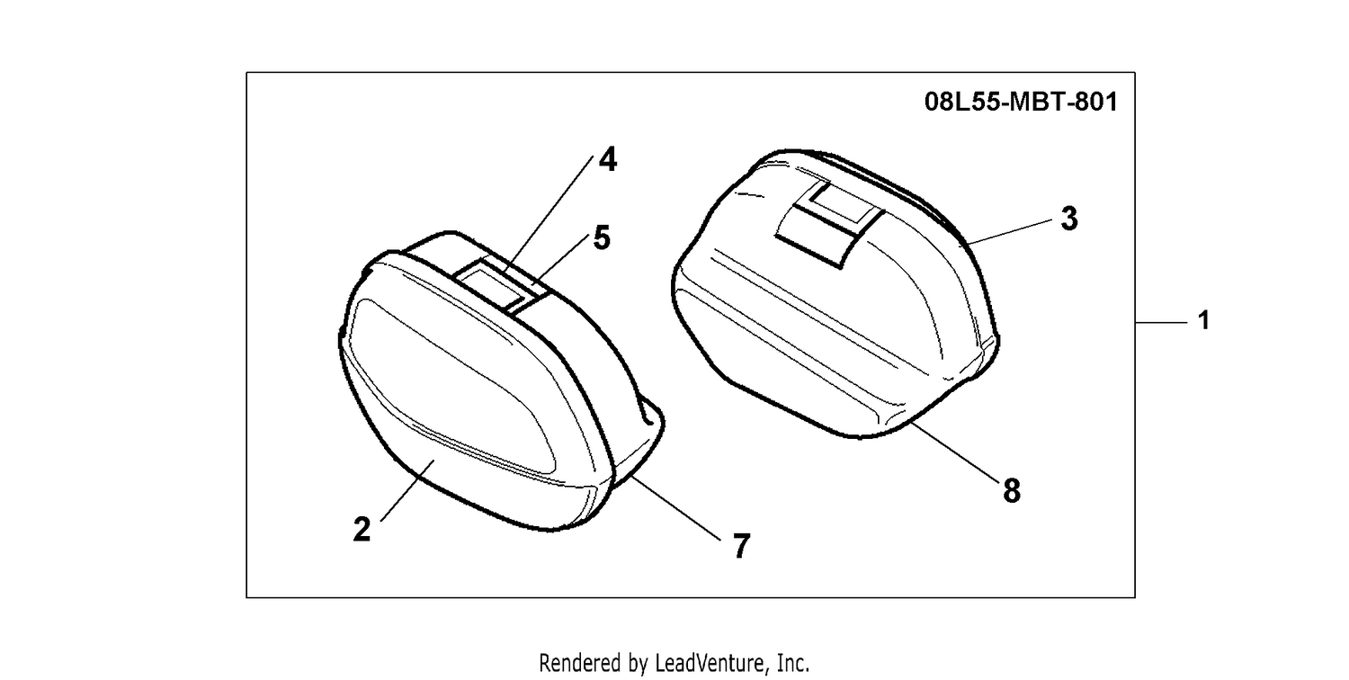 SADDLE BAG SET