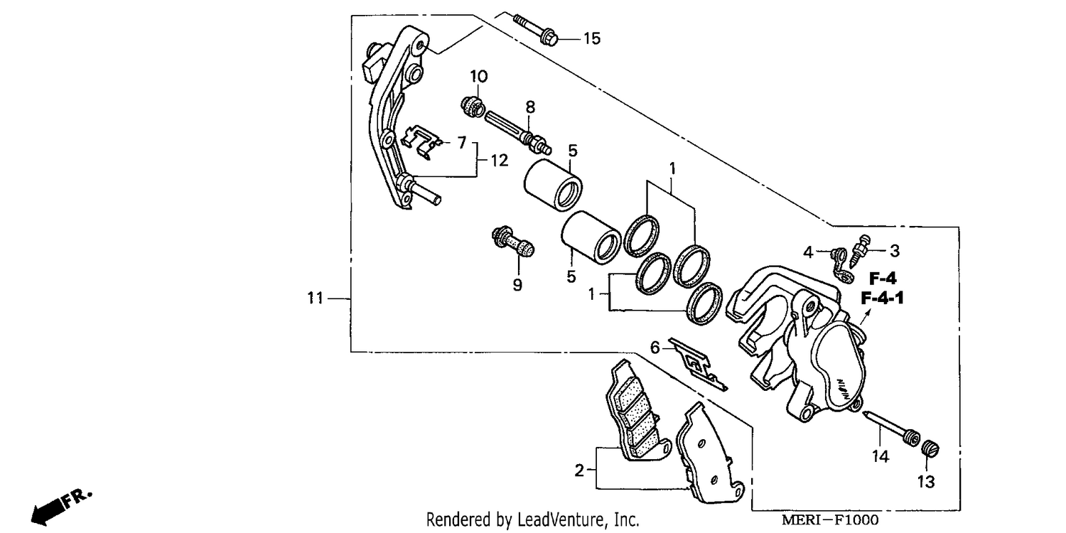 FRONT BRAKE CALIPER (L.)