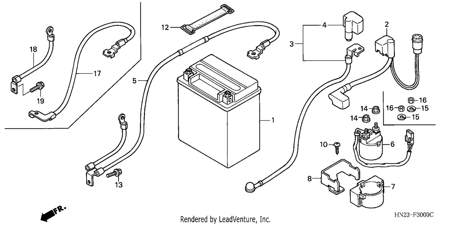 BATTERY (TRX500FA1/2/3/4)