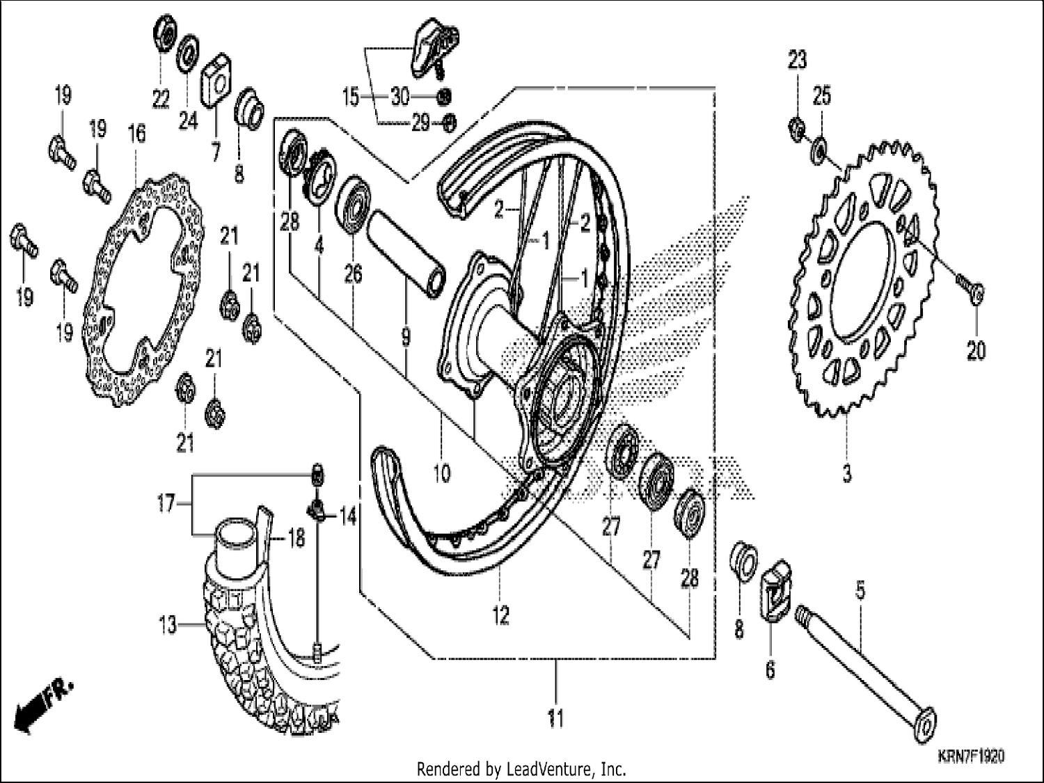  20 REAR WHEEL