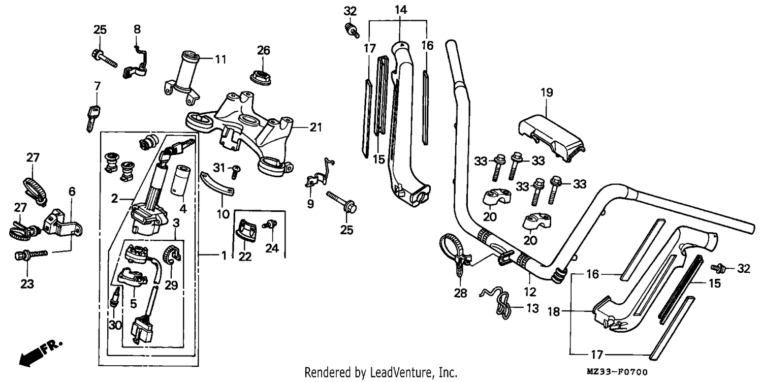 HANDLE PIPE/TOP BRIDGE