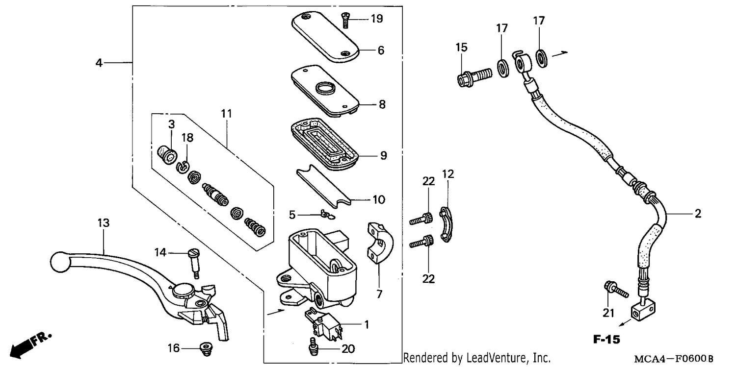 FRONT BRAKE MASTER CYLINDER