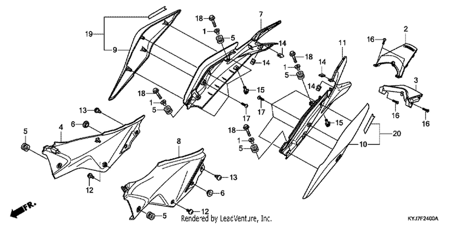  SIDE COVER/REAR COWL