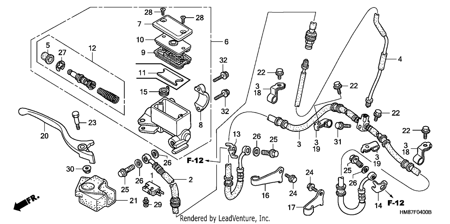 FR. BRAKE MASTER CYLINDER
