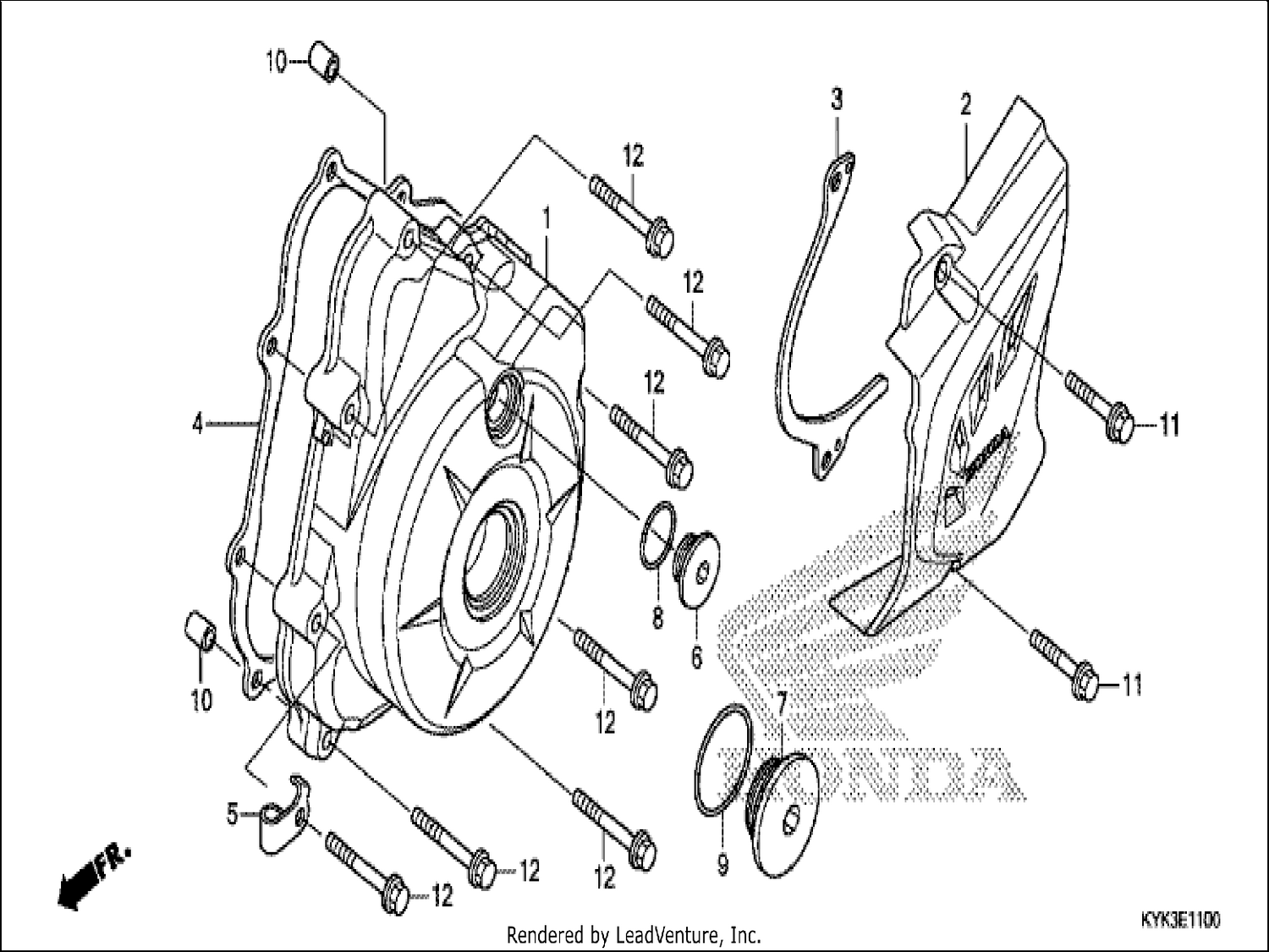  LEFT CRANKCASE COVER