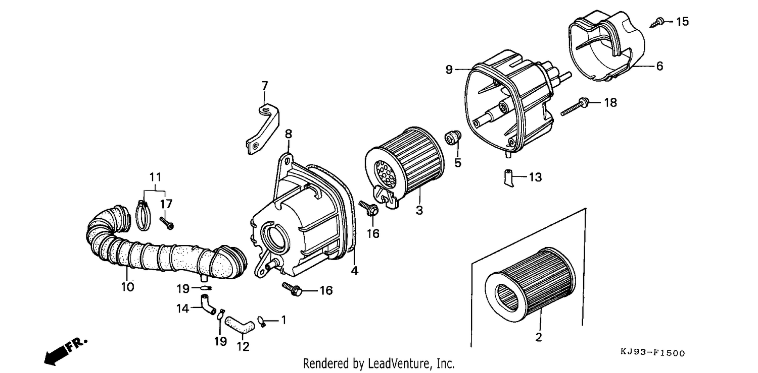 AIR CLEANER (CH125E/G)